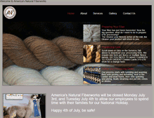 Tablet Screenshot of americasnaturalfiberworks.com